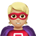 🦸🏼 superhero: medium-light skin tone display on Apple